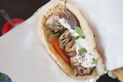 Chicken Souvlaki Sandwich - Kravings Food Adventures