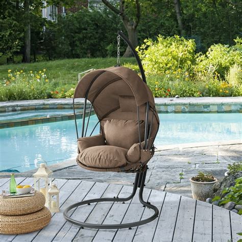 Barton Hanging Egg Chair Swing Chair Cushions with Stand Lounge Egg ...