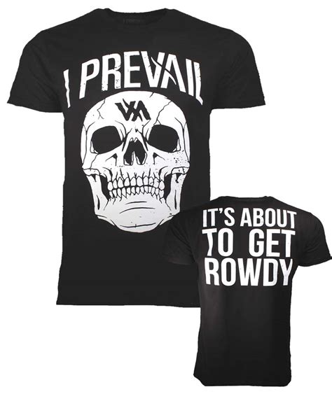 I Prevail I Prevail Large Rowdy Skull T-Shirt | Loudtrax