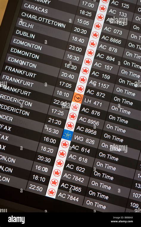 A Toronto Pearson Airport Waiting Area Stock Photo