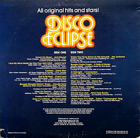 Disco Eclipse ( Vinyl,LP)-1979 | Disco, Songs, Great albums