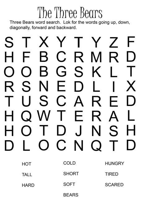 Free Large Printable Word Searches - Free Printable