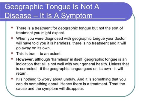 Treatment for geographic tongue