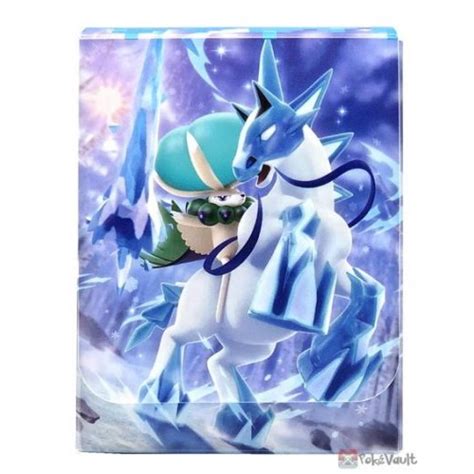 Pokemon Center 2021 Calyrex Glastrier Silver Lance Card Deck Box Holder