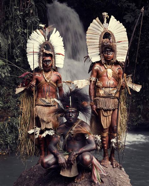 Kaluli, Mount Bosavi waterfall, Southern Highlands province, Papua New ...