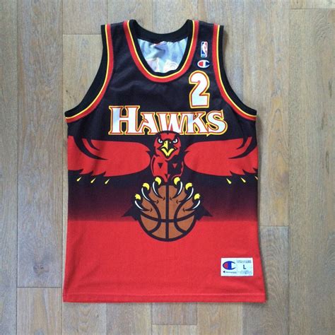 Vintage NBA Atlanta Hawks Jersey - Stacy Augmon Champion - Sz Lrg by ChubbysVintage on Etsy ...