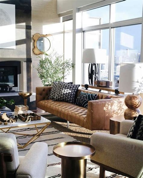 Modern Masculine Living Room for Your Future Home | Mid century living room, Mid century modern ...