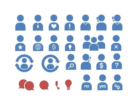 Business People Icons for PowerPoint