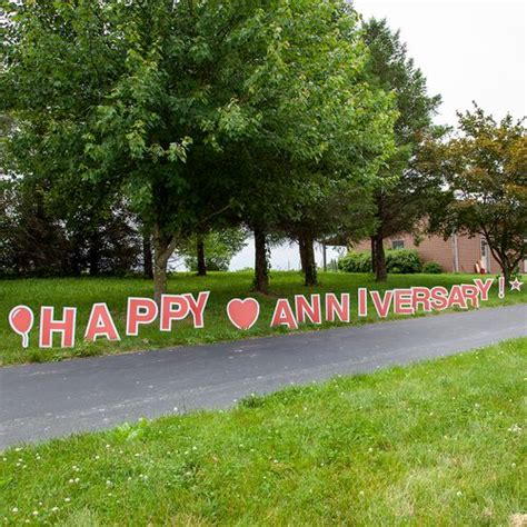 Happy Anniversary Yard Signs | FREE SHIPPING | Vispronet