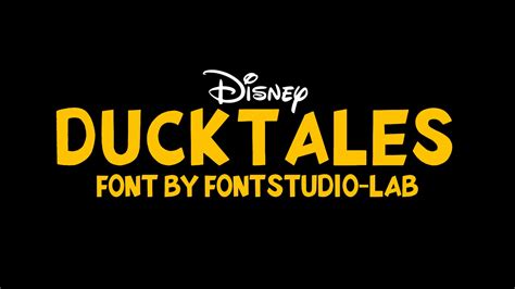 DuckTales Font | Designed by FontStudio LAB