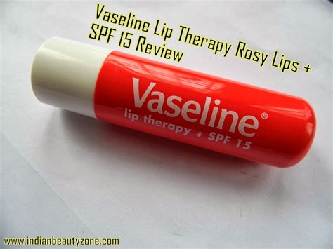 Indian Beauty Zone: Vaseline Lip Therapy + SPF 15 Review-Rosy Lips