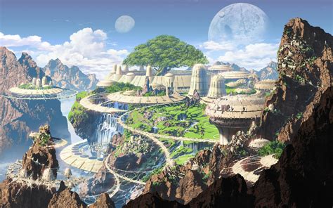 Utopian Future Pictures - Images and Videos | Fantasy city, Fantasy landscape, Sci fi landscape