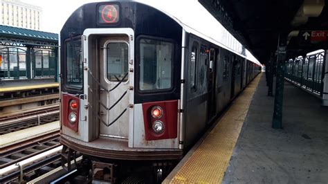 MTA R142A (4) Train at 161 Street Yankee Stadium - YouTube