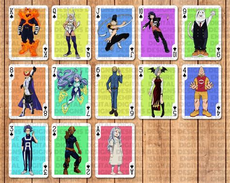 Printable Customizable Anime Playing Cards Custom Playing - Etsy