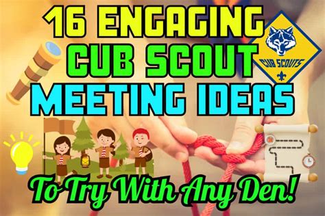 How to Plan Cub Scout Meeting Activities (With 16+ Ideas) - ScoutSmarts