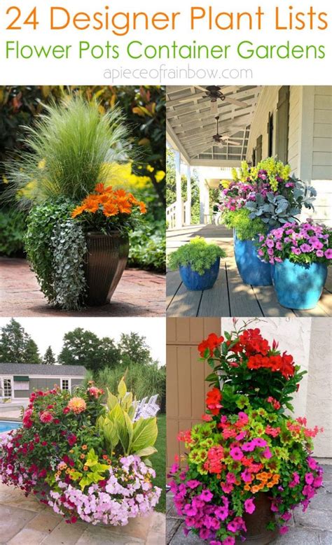 24 Stunning Container Garden Planting Ideas | Patio flower pots, Potted plants patio, Container ...