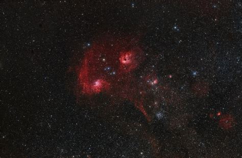 Flaming Star Nebula Region in Auriga : astrophotography