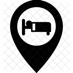 Hotel location Icon - Download in Glyph Style