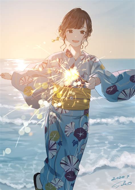 digital art, anime girls, yukata, HD Wallpaper | Rare Gallery