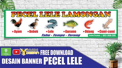 Download Banner Pecel Lele Gratis | CDR X7, CDR x4 - YouTube