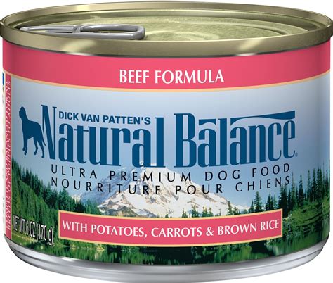 Natural Balance Ultra Premium Beef Formula Canned Dog Food, 6-oz, case ...