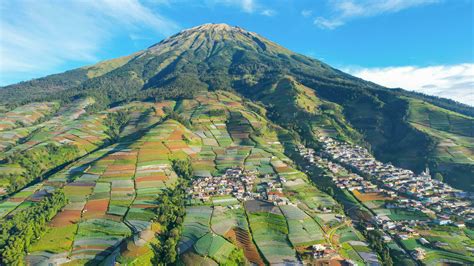 Aerial view of the Nepal van java is a Rural tour on the slopes of ...