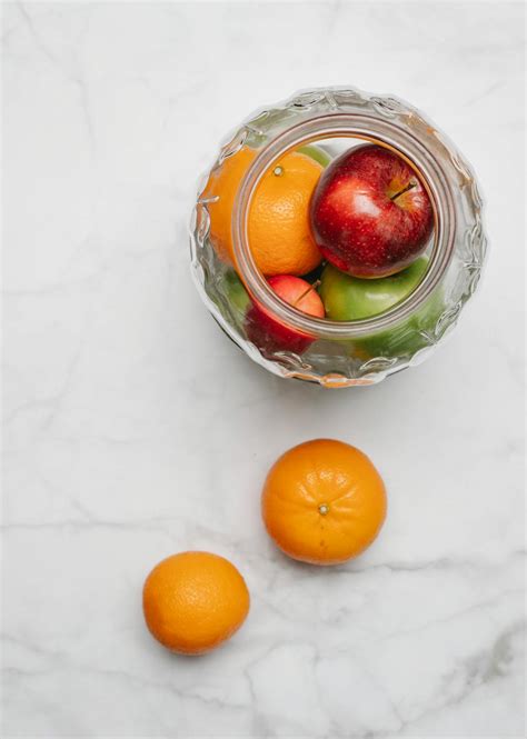 Glass bowl with fresh fruits · Free Stock Photo