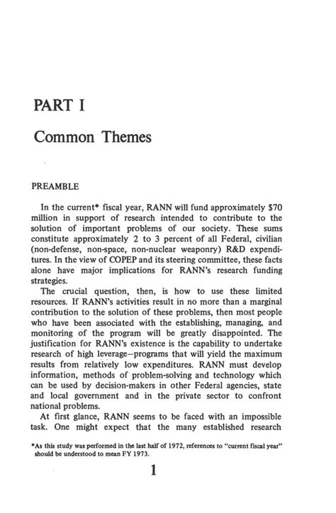 COMMON THEMES | Priorities for Research Applicable to National Needs ...