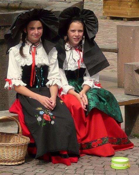 Traditional clothes from Alsace Lorraine region of | Traditional outfits, Traditional dresses ...