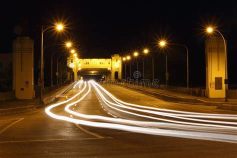 Burrard Bridge Night, Vancouver Stock Image - Image of canada, british ...