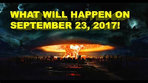 September 23 2017 - end of the world? Apocalypse? - YouTube