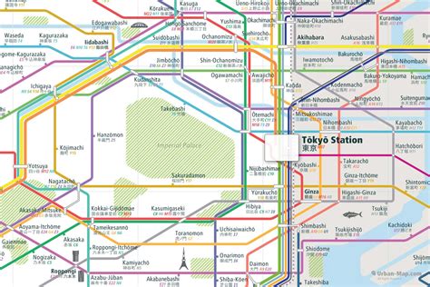 Tokyo Rail Map - City train route map, your offline travel guide