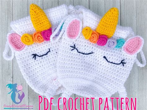 Unicorn Backpack Crochet Pattern - Etsy