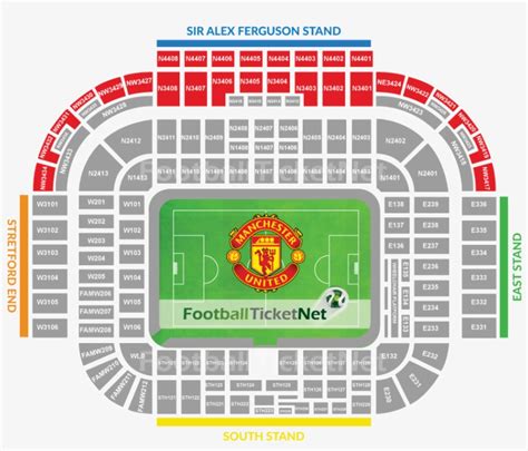 Manchester United Vs Watford Tickets - Old Trafford Stadium Seating Plan - 858x720 PNG Download ...