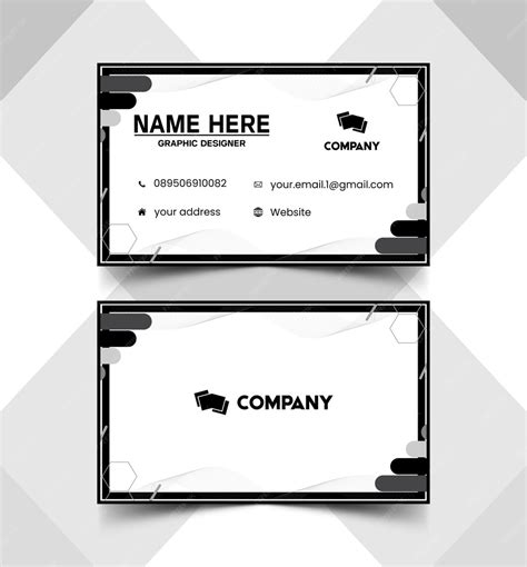 Premium Vector | Elegant name card and id card templates 900