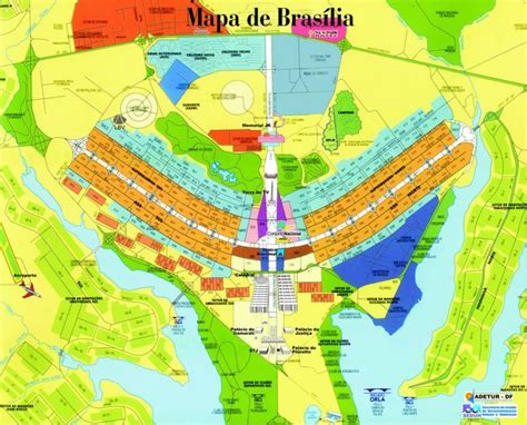 O que fazer em Brasília em 1 dia | Mapa brasil, Brasilia, Plano piloto brasilia