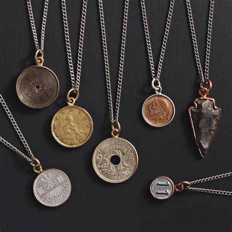 New Men's Jewelry Releases: Vintage coin necklaces for men. — WE ARE ALL SMITH: Men's Jewelry ...