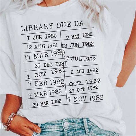 Library Due Date - Etsy