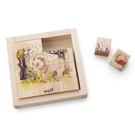 Illustrated Animal Wooden Blocks | Wooden Toys, Building Blocks | UncommonGoods