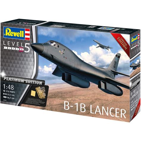 Revell Platinum Edition B-1B Lancer Military Plane Model Kit - Scale 1: ...