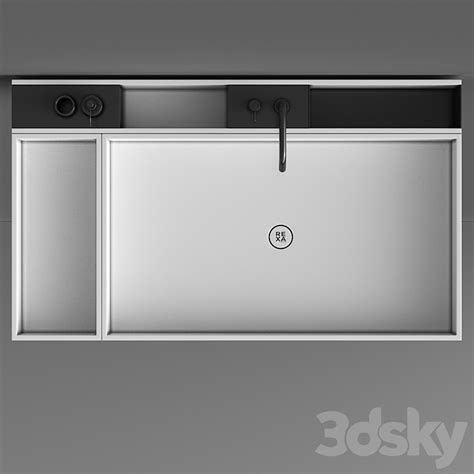 Rexa Design Compact Living bathroom set 1 - Wash basin - 3D model