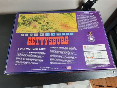 Gettysburg Civil War Battle Board Game Avalon Hill Smithsonian - Unused 1992 | eBay