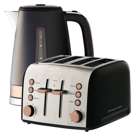 Russell Hobbs Brooklyn Kettle + Toaster Pack - Copper | Buy Toasters - 1932654