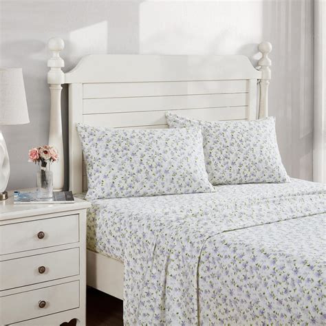 Laura Ashley Virgina Queen Size Cotton Bed Sheet Set - Bunnings Australia