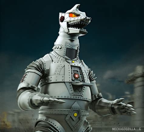 "MECHAGODZILLA". (1974) Artist Chris Seher. | Kaiju art, Pokemon dragon ...