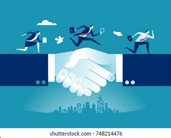 Business Deal Businessmen Shaking Hands Concept Stock Vector (Royalty Free) 748214476