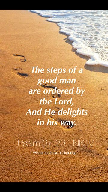 Wisdom and Instruction: Psalm 37:23 NKJV