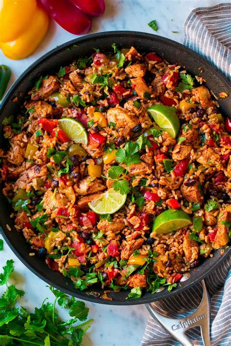 Chicken Fajita Rice Bowl (One Pan) - Cooking Classy