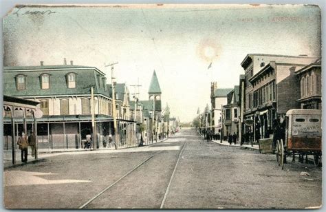 LANSFORD PA MAINE STREET 1907 UNDIVIDED ANTIQUE POSTCARD w/ CORK CANCEL | eBay in 2021 ...