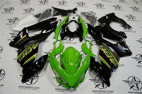 Gloss Green and Black - 2018 To 2023 Ninja 400 | ABS Fairings